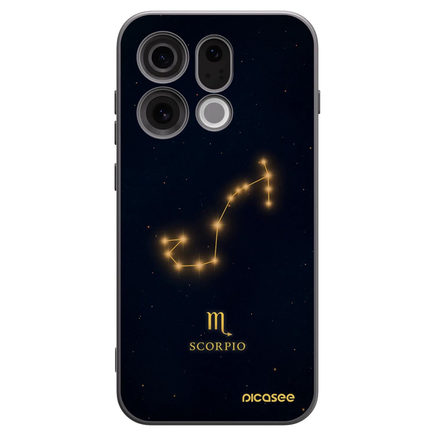 Picasee silikonový černý obal pro OPPO Find X9 - SCORPIO