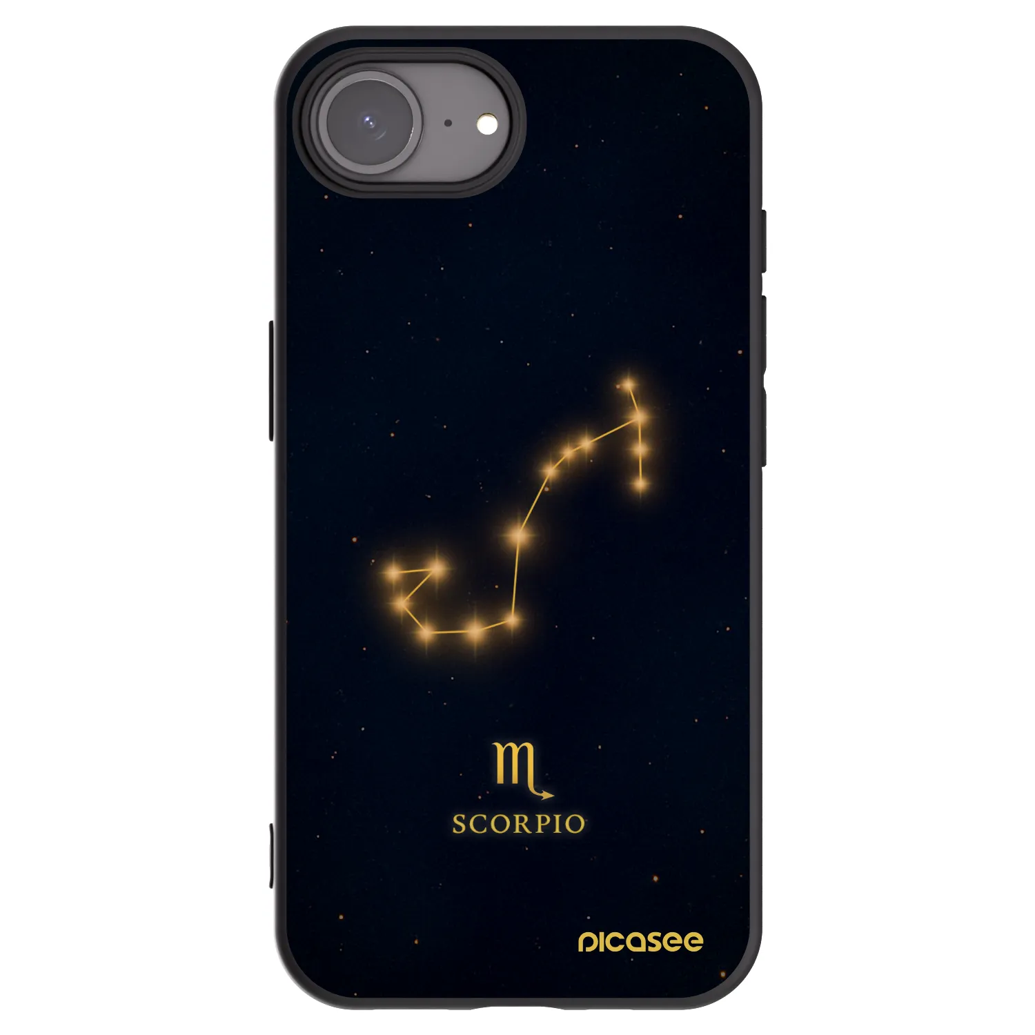 Picasee silikonový černý obal pro Apple iPhone 17e - SCORPIO