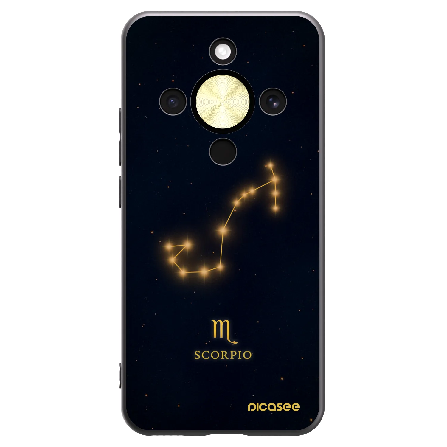 Picasee silikonový černý obal pro Honor Magic8 Lite 5G - SCORPIO