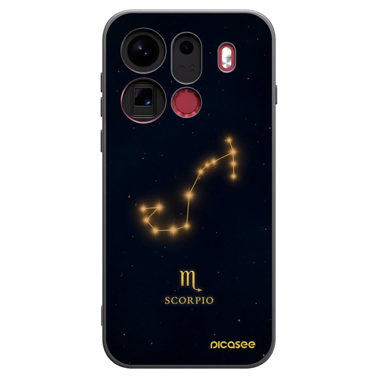 Picasee silikonový černý obal pro OPPO Find X9 Pro - SCORPIO