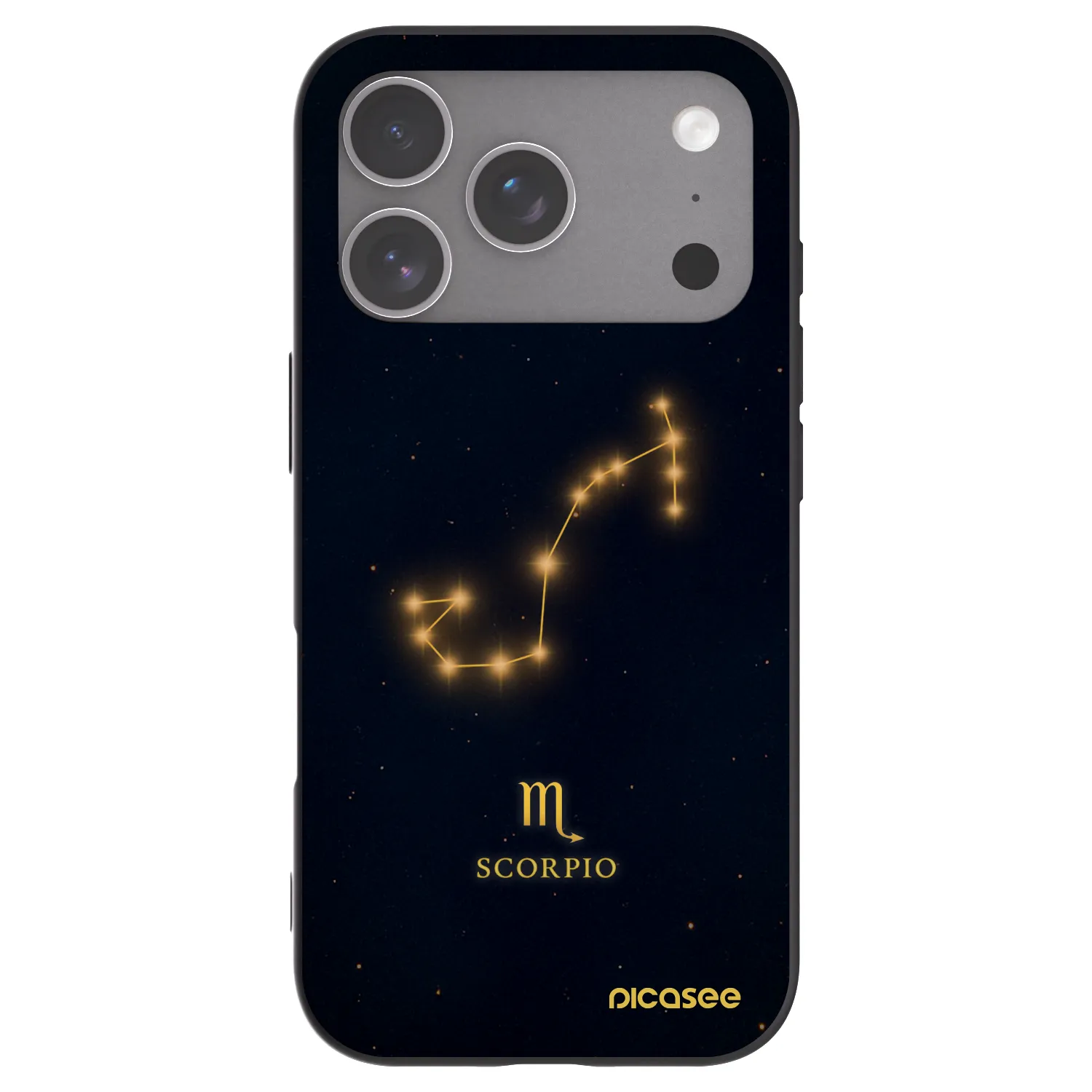 Picasee silikonový černý obal pro Apple iPhone 18 Pro - SCORPIO