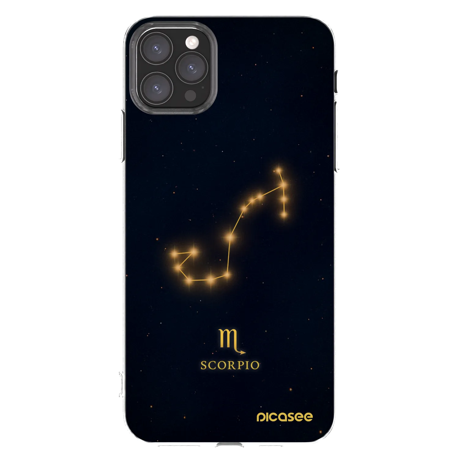 Picasee silikonový průhledný obal pro Apple iPhone 11 Pro Max - SCORPIO