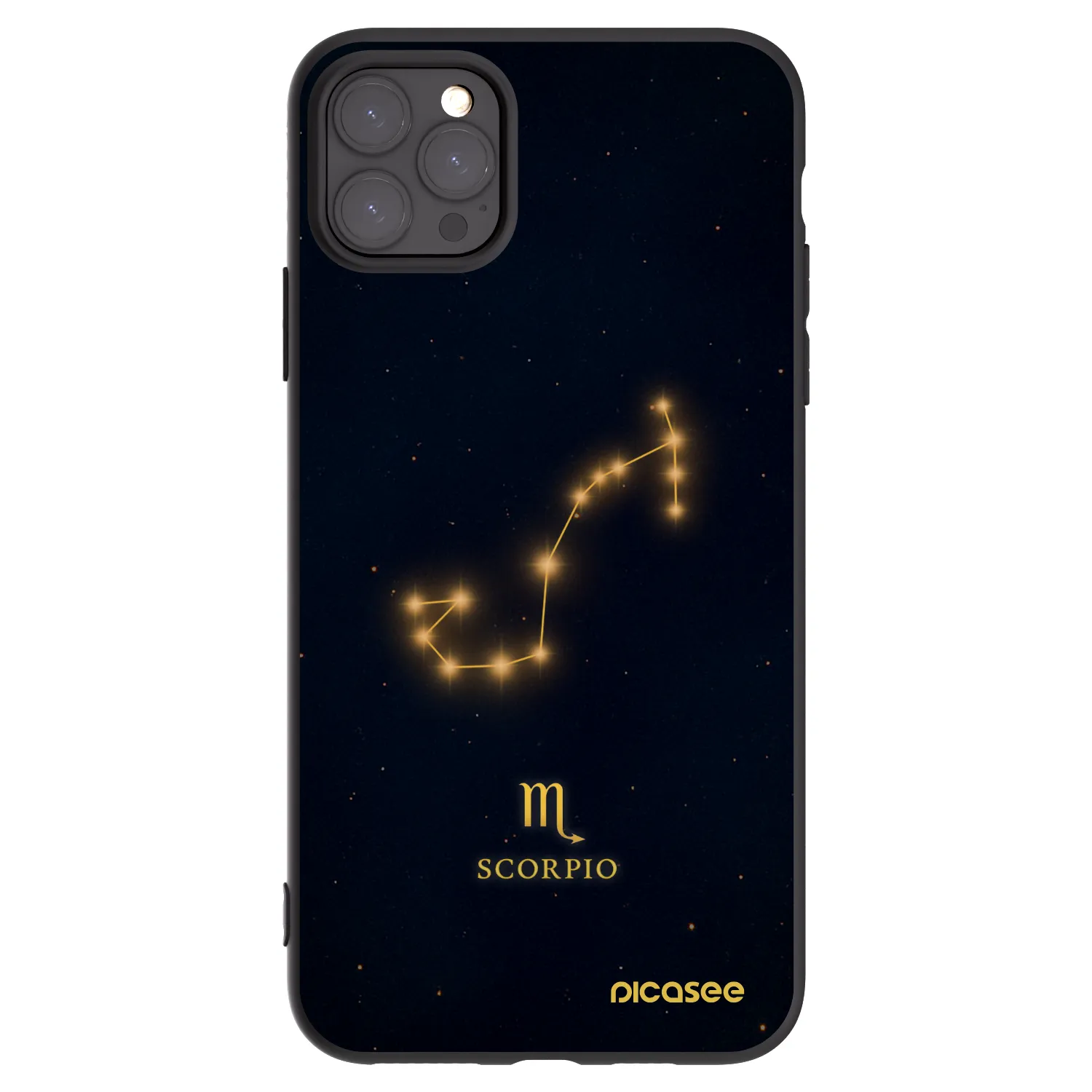 Picasee silikonový černý obal pro Apple iPhone 11 Pro Max - SCORPIO