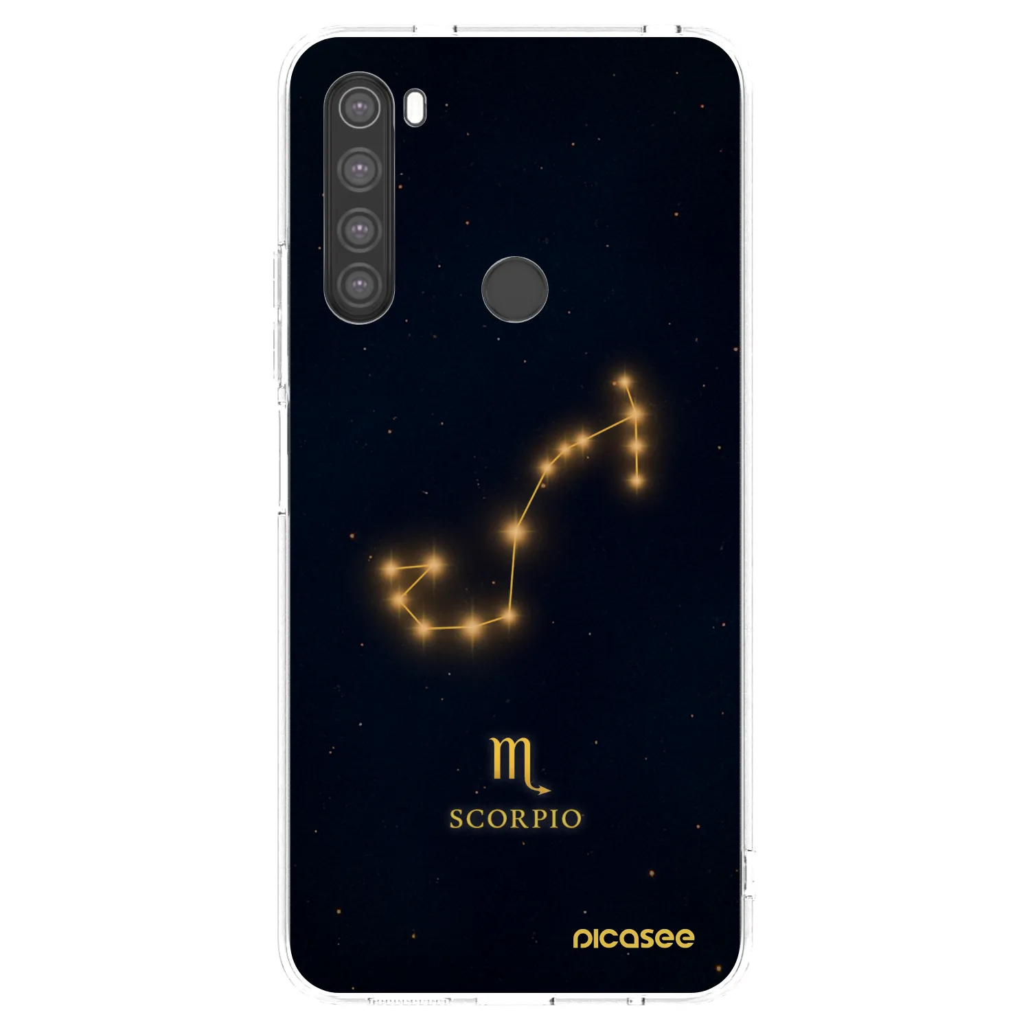 Picasee silikonový průhledný obal pro Xiaomi Redmi Note 8 - SCORPIO