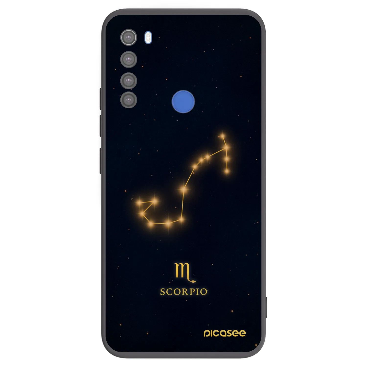 Picasee silikonový černý obal pro Xiaomi Redmi Note 8T - SCORPIO