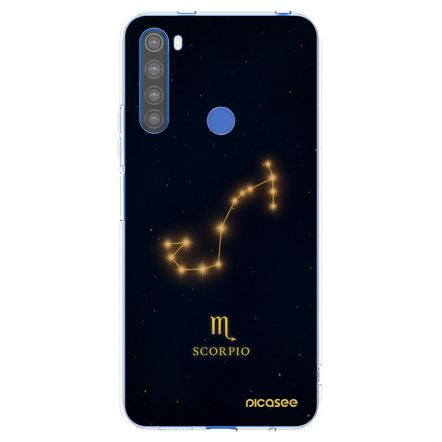 Picasee silikonový průhledný obal pro Xiaomi Redmi Note 8T - SCORPIO