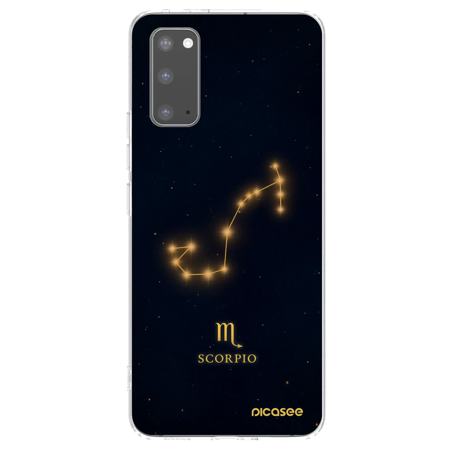 Picasee silikonový průhledný obal pro Samsung Galaxy S20 G980F - SCORPIO
