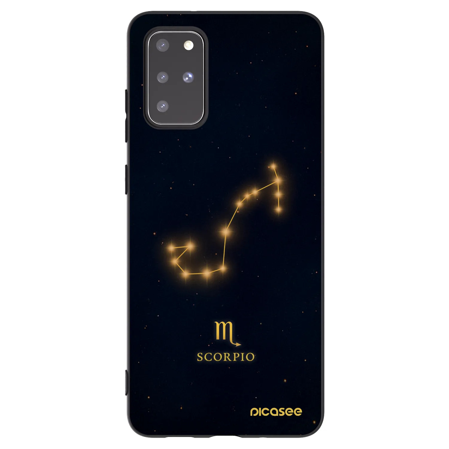 Picasee silikonový černý obal pro Samsung Galaxy S20+ G985F - SCORPIO
