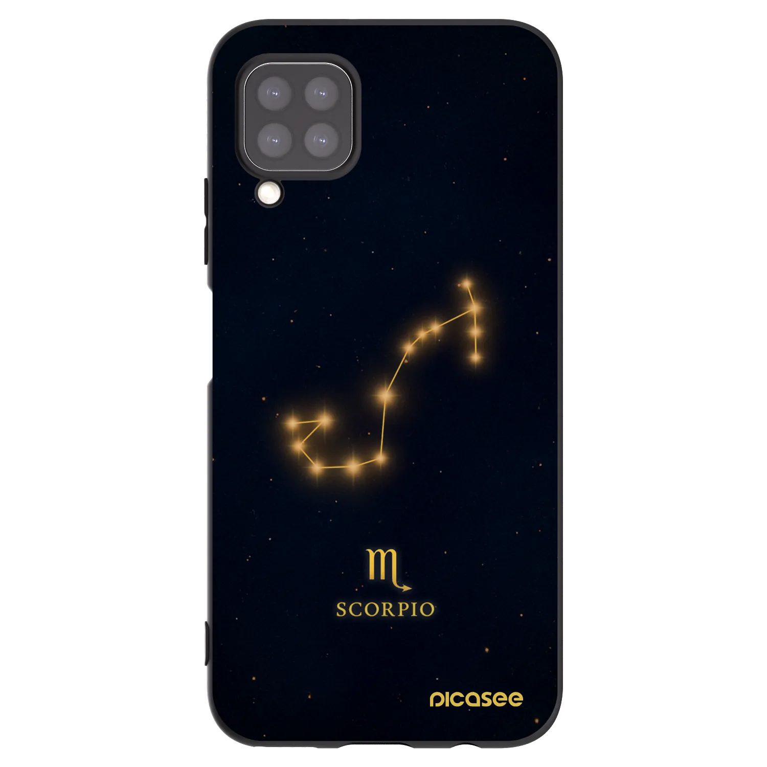 Picasee silikonový černý obal pro Huawei P40 Lite - SCORPIO
