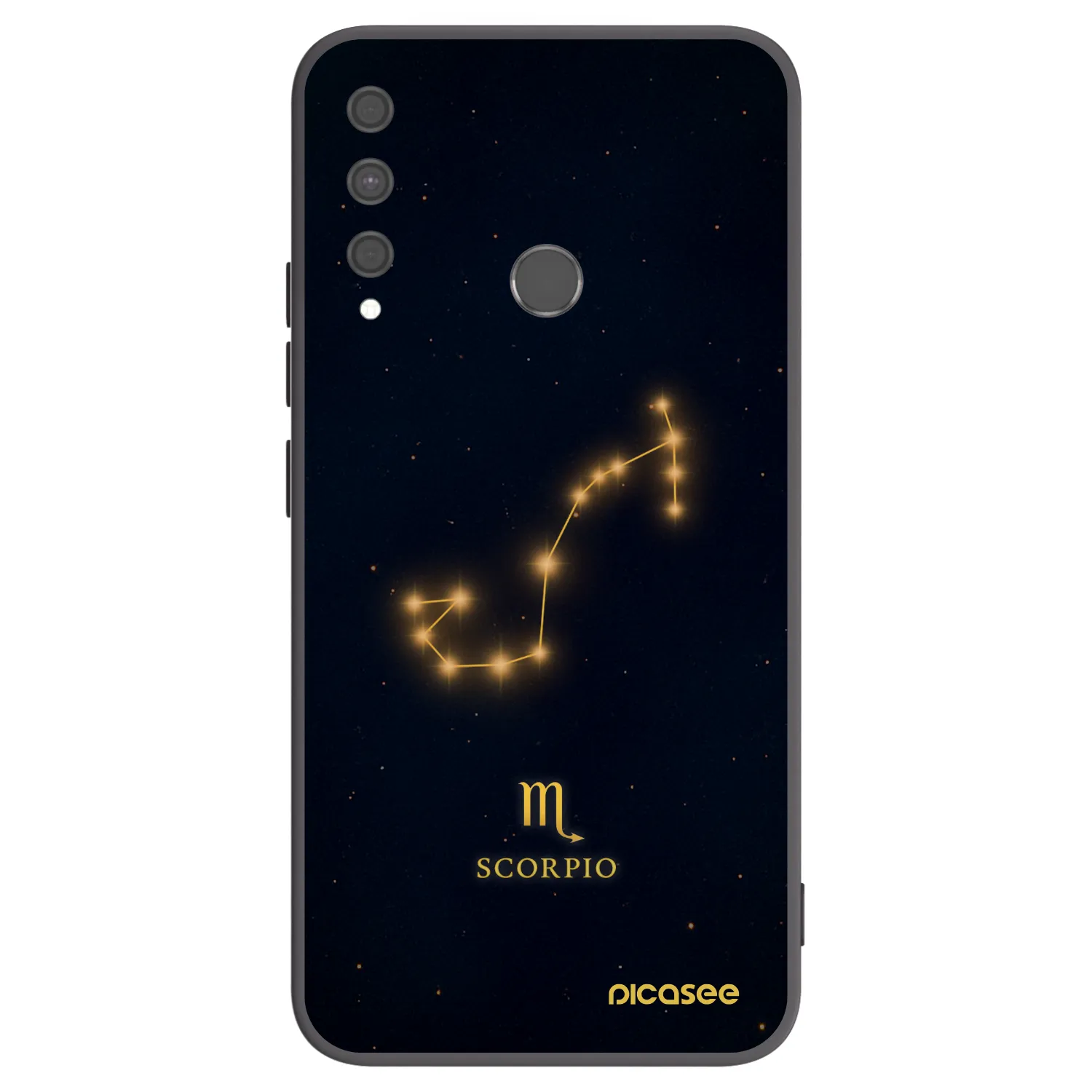 Picasee silikonový černý obal pro Huawei P40 Lite E - SCORPIO
