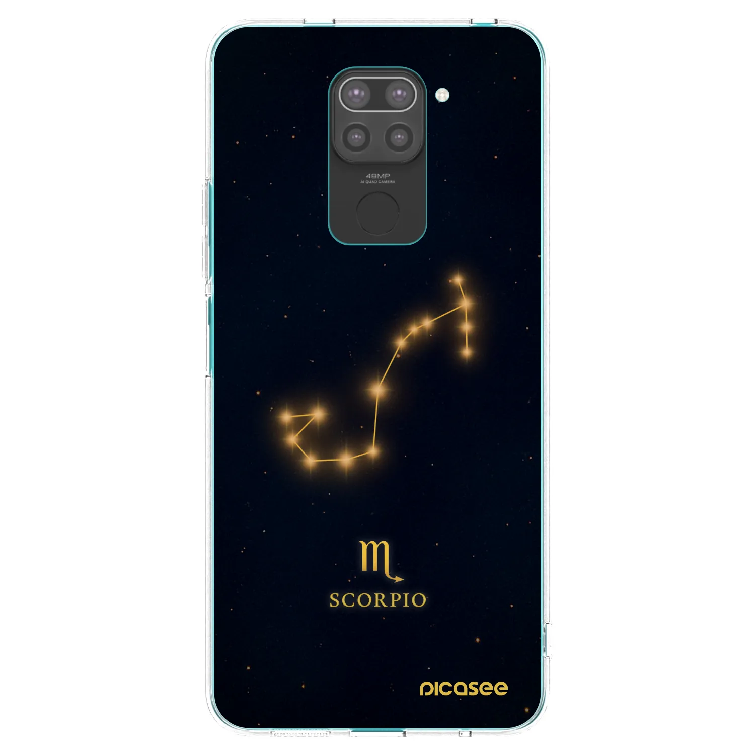 Picasee silikonový černý obal pro Xiaomi Redmi Note 9 - SCORPIO
