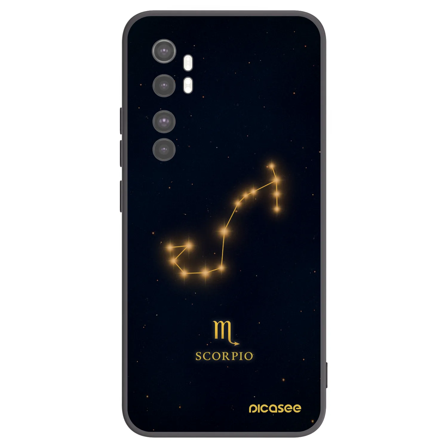 Picasee silikonový černý obal pro Xiaomi Mi Note 10 Lite - SCORPIO