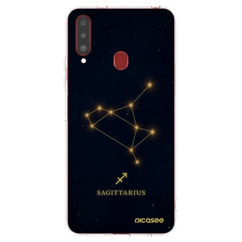 Picasee silikonový průhledný obal pro Samsung Galaxy A20s - SAGITTARIUS