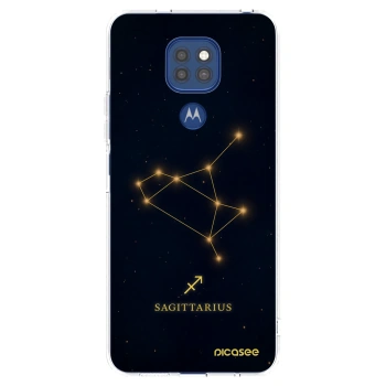 Picasee silikonový průhledný obal pro Motorola Moto G9 Play - SAGITTARIUS