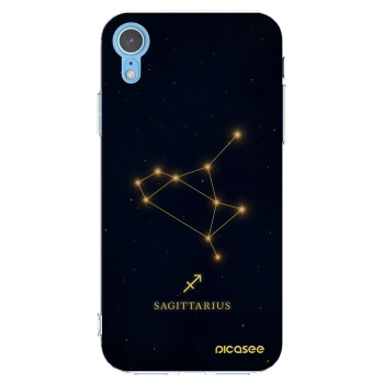 Picasee silikonový průhledný obal pro Apple iPhone XR - SAGITTARIUS