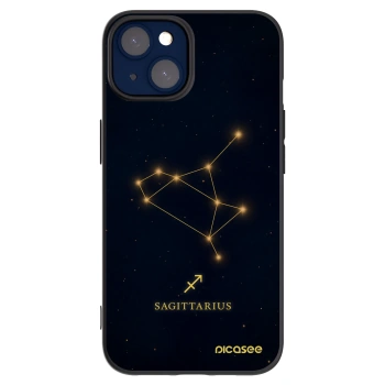 Picasee silikonový černý obal pro Apple iPhone 14 - SAGITTARIUS