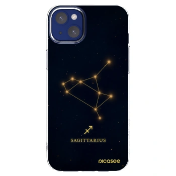Picasee silikonový průhledný obal pro Apple iPhone 14 Plus - SAGITTARIUS