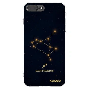 Picasee silikonový průhledný obal pro Apple iPhone 8 Plus - SAGITTARIUS