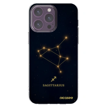 Picasee silikonový průhledný obal pro Apple iPhone 14 Pro Max - SAGITTARIUS