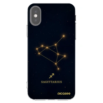 Picasee silikonový průhledný obal pro Apple iPhone X/XS - SAGITTARIUS