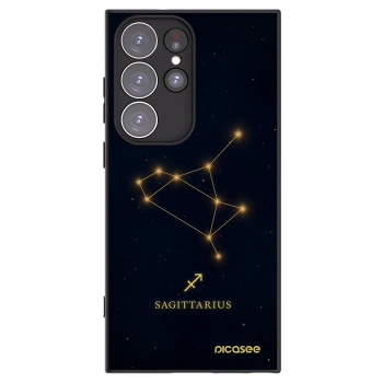 Picasee silikonový černý obal pro Samsung Galaxy S23 Ultra 5G - SAGITTARIUS