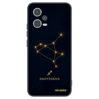 Picasee silikonový černý obal pro Xiaomi Redmi Note 12 5G - SAGITTARIUS