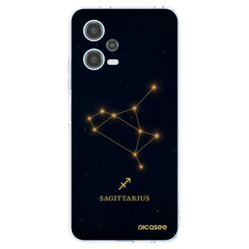 Picasee silikonový průhledný obal pro Xiaomi Redmi Note 12 5G - SAGITTARIUS
