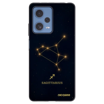 Picasee silikonový černý obal pro Xiaomi Redmi Note 12 Pro 5G - SAGITTARIUS