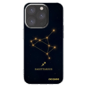 Picasee silikonový průhledný obal pro Apple iPhone 15 Pro - SAGITTARIUS