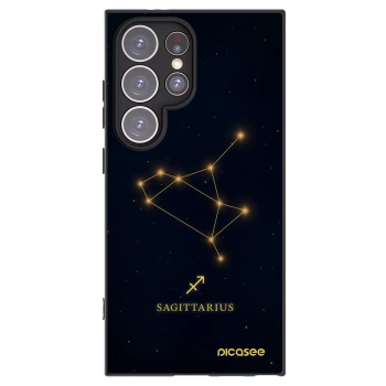 Picasee silikonový černý obal pro Samsung Galaxy S24 Ultra S928B 5G - SAGITTARIUS