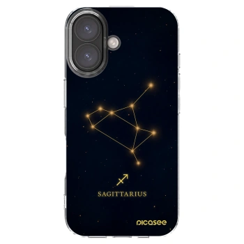 Picasee silikonový průhledný obal pro Apple iPhone 16 - SAGITTARIUS