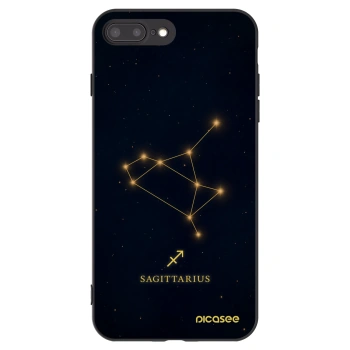 Picasee silikonový černý obal pro Apple iPhone 8 Plus - SAGITTARIUS