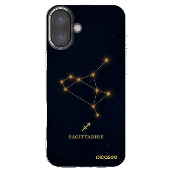 Picasee silikonový průhledný obal pro Apple iPhone 16 Plus - SAGITTARIUS