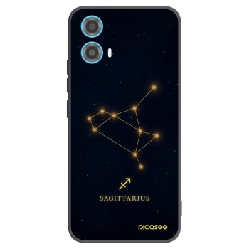 Picasee silikonový černý obal pro Motorola Moto G34 5G - SAGITTARIUS