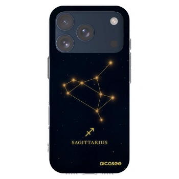 Picasee silikonový průhledný obal pro Apple iPhone 17 Pro - SAGITTARIUS