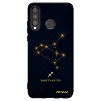 Picasee silikonový černý obal pro Huawei P30 Lite - SAGITTARIUS