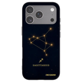 Picasee silikonový černý obal pro Apple iPhone 18 Pro - SAGITTARIUS