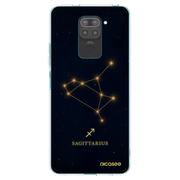Picasee silikonový černý obal pro Xiaomi Redmi Note 9 - SAGITTARIUS