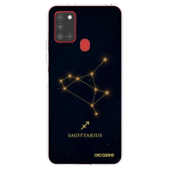 Picasee silikonový průhledný obal pro Samsung Galaxy A21s - SAGITTARIUS