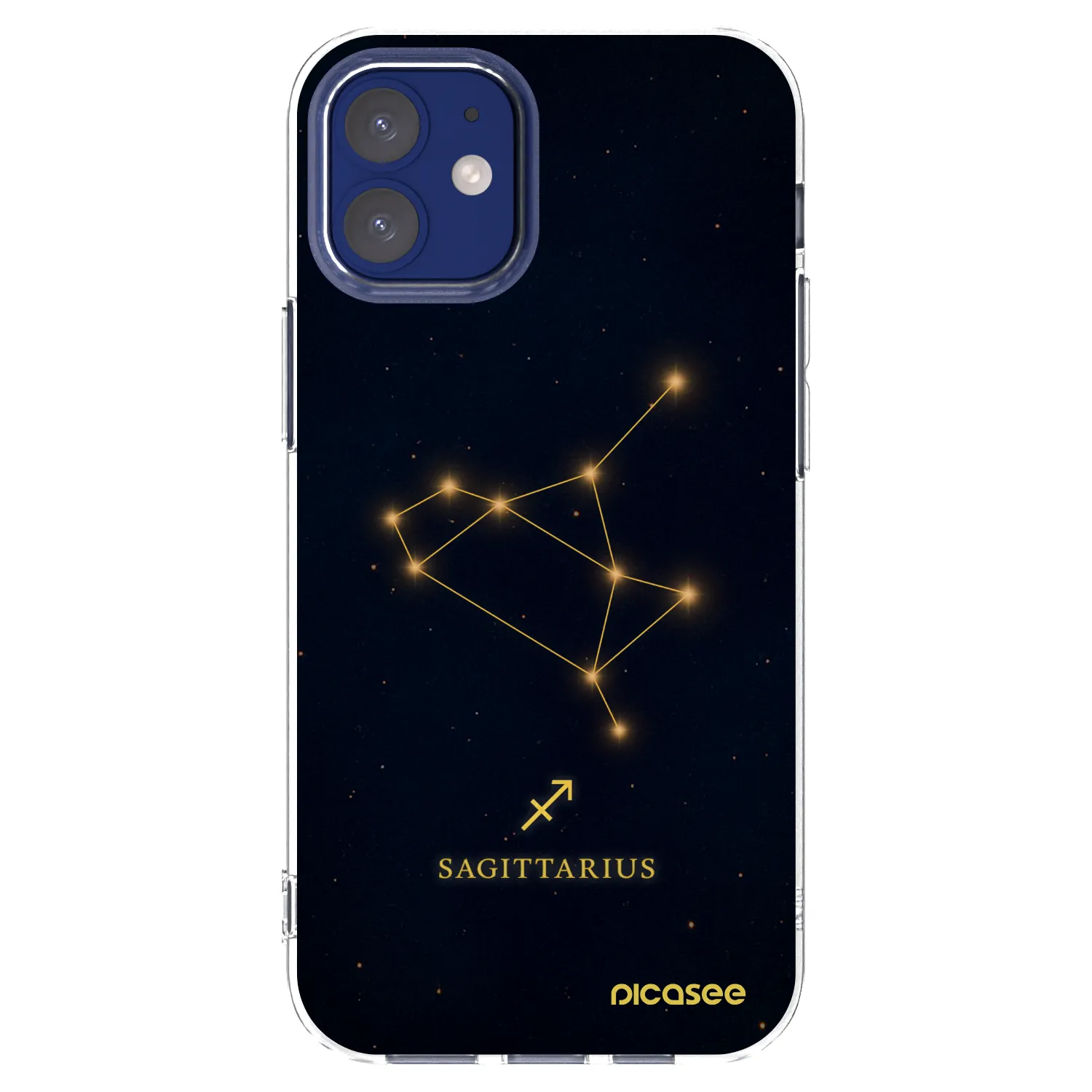 Picasee silikonový průhledný obal pro Apple iPhone 12 mini - SAGITTARIUS