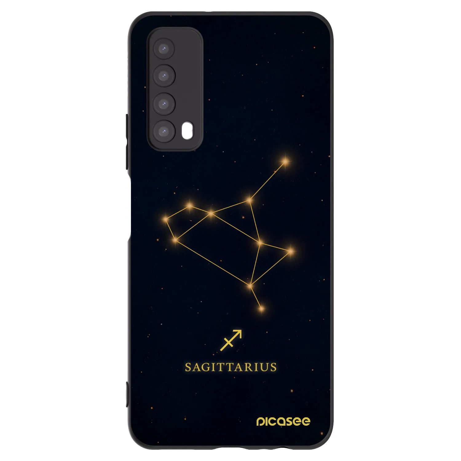 Picasee silikonový černý obal pro Huawei P Smart 2021 - SAGITTARIUS
