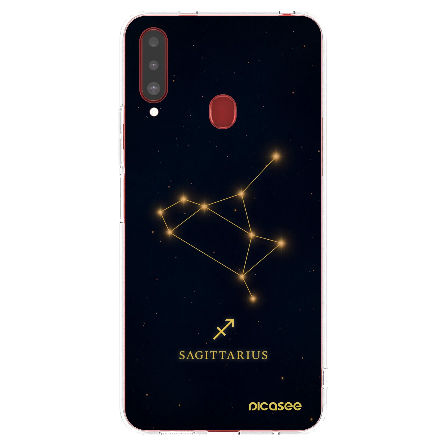 Picasee silikonový průhledný obal pro Samsung Galaxy A20s - SAGITTARIUS