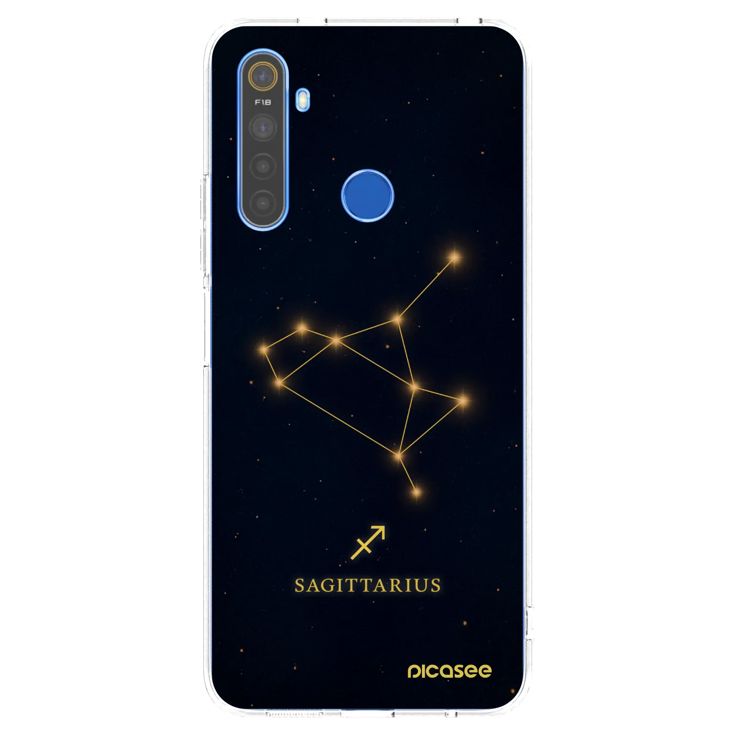 Picasee silikonový průhledný obal pro Realme 5 - SAGITTARIUS