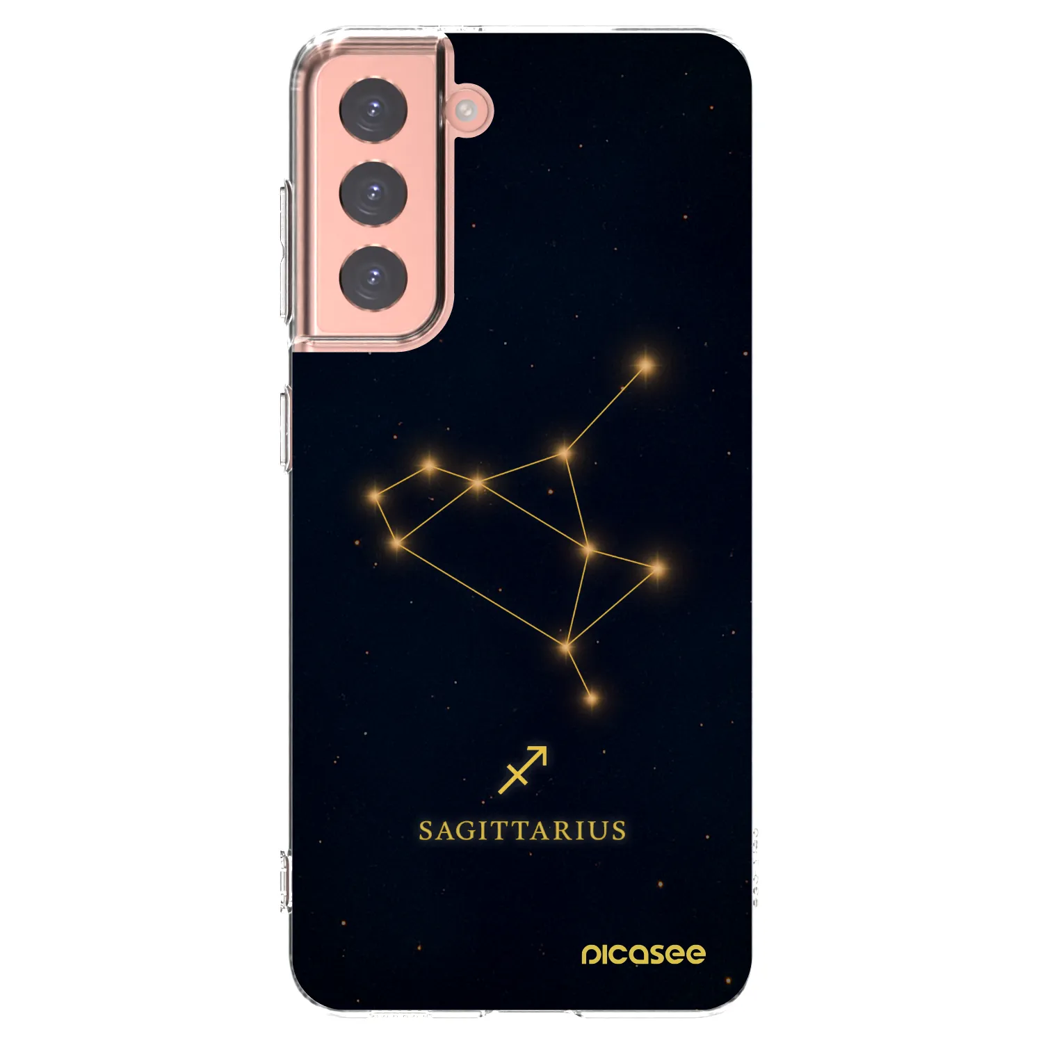 Picasee silikonový průhledný obal pro Samsung Galaxy S21 5G G991B - SAGITTARIUS
