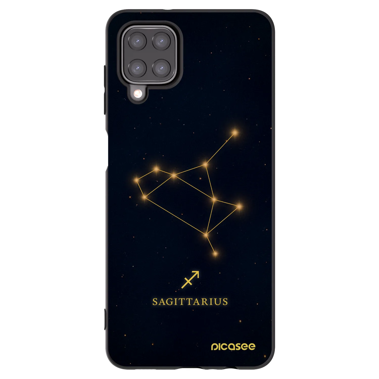 Picasee silikonový černý obal pro Samsung Galaxy A12 A125F - SAGITTARIUS