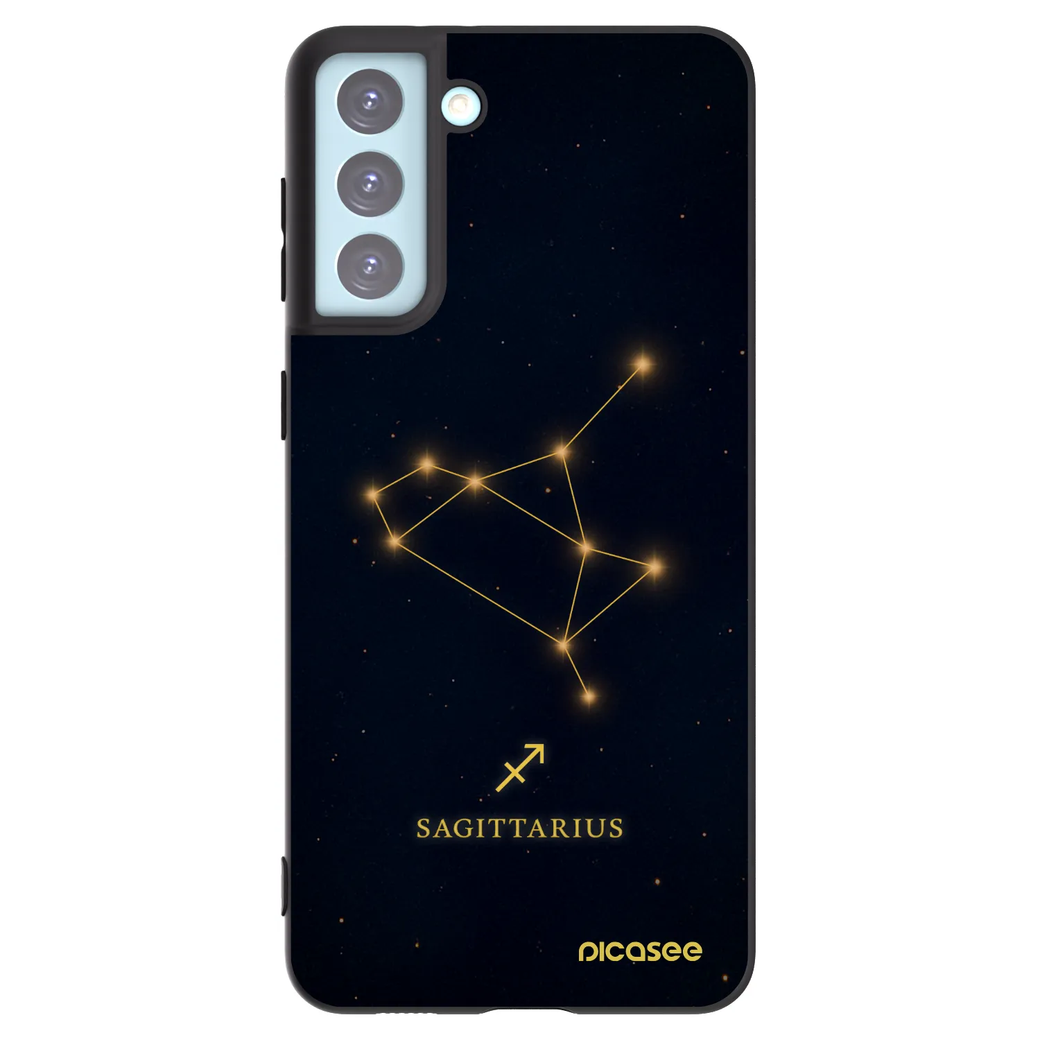 Picasee silikonový černý obal pro Samsung Galaxy S21+ 5G G996F - SAGITTARIUS