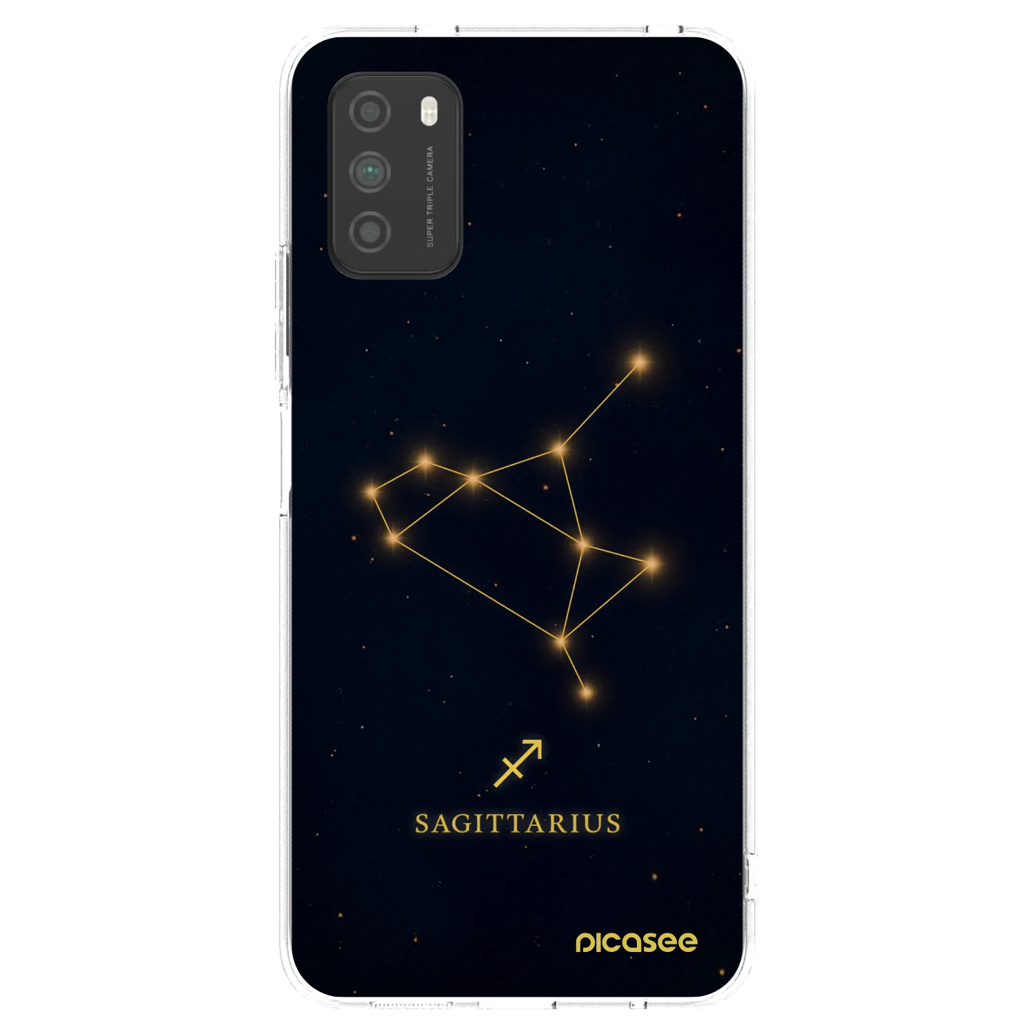 Picasee silikonový průhledný obal pro Xiaomi Poco M3 - SAGITTARIUS