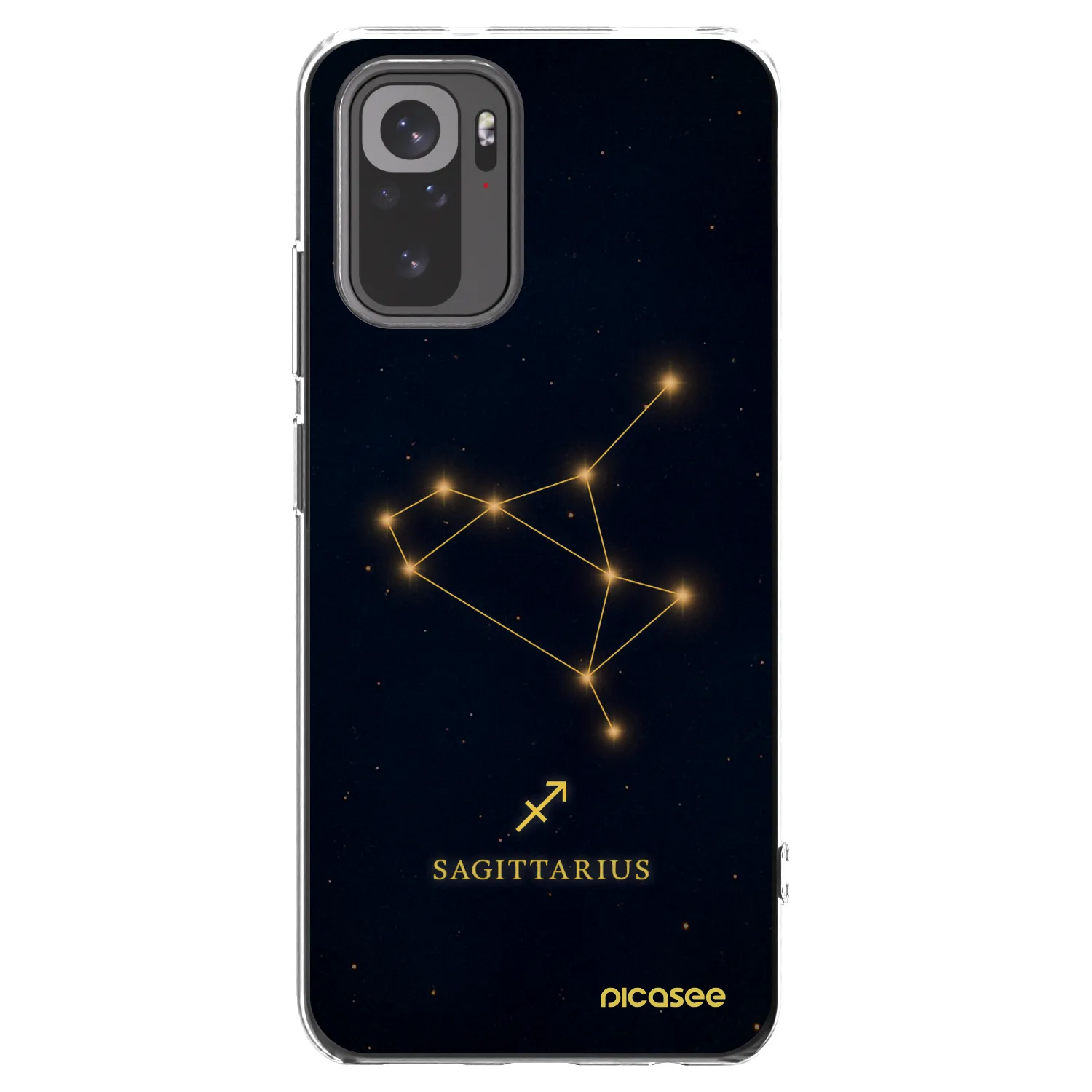 Picasee silikonový průhledný obal pro Xiaomi Redmi Note 10 - SAGITTARIUS