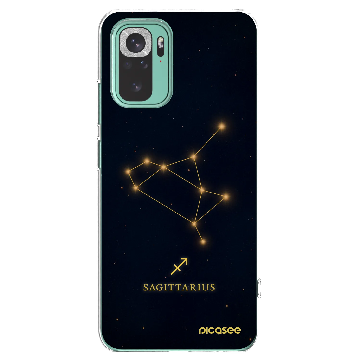 Picasee silikonový průhledný obal pro Xiaomi Redmi Note 10 Pro - SAGITTARIUS
