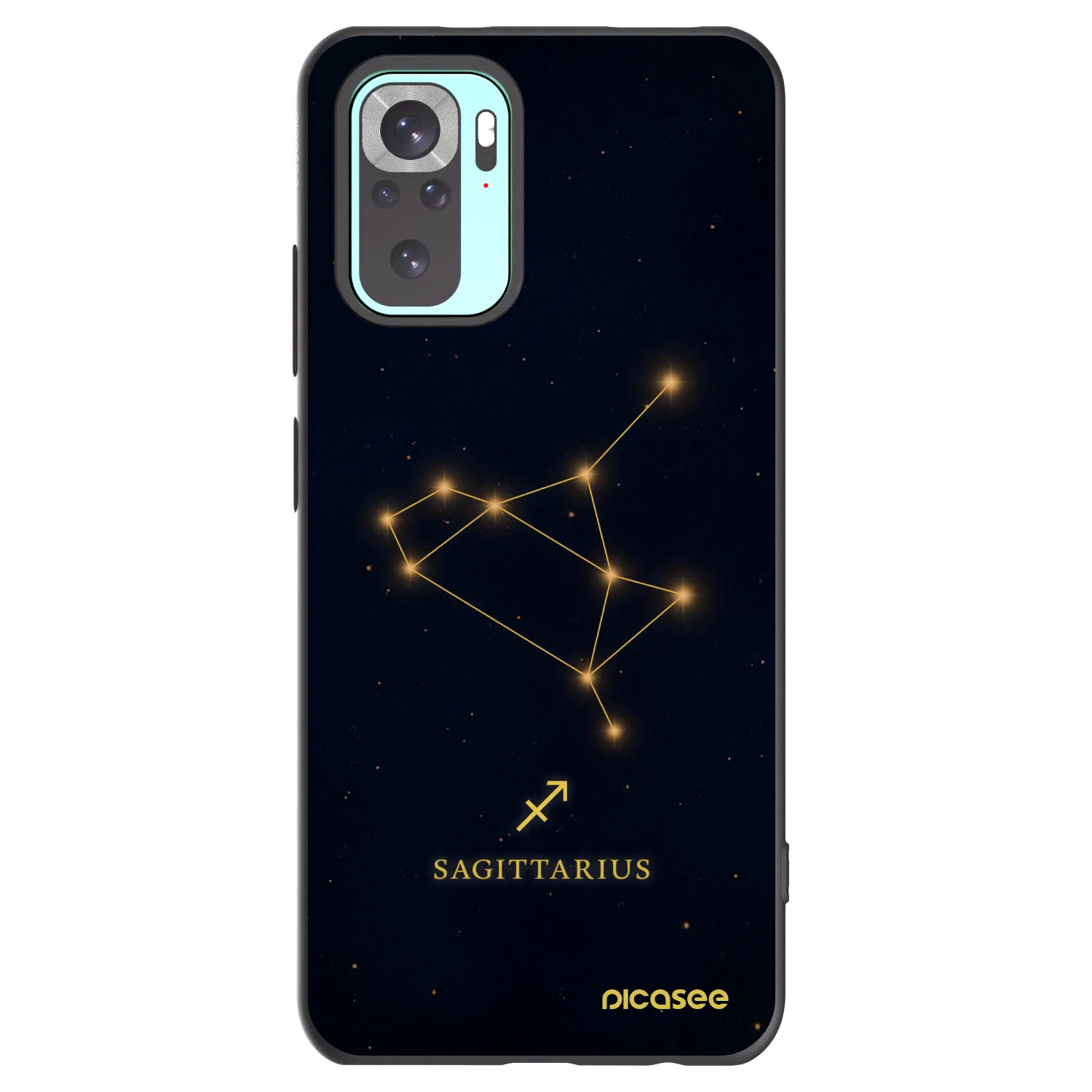 Picasee silikonový černý obal pro Xiaomi Redmi Note 10 Pro - SAGITTARIUS